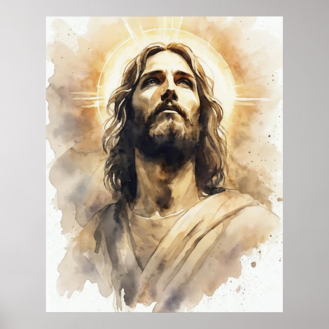 Jesus Kristus Porträtt Poster (Framsidan)