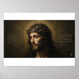 Jesus Kristus Porträtt Poster | Kristet Väggkonst