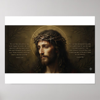 Jesus Kristus Porträtt Poster | Kristet Väggkonst
