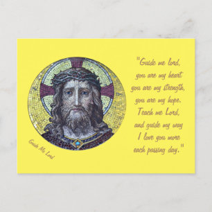 Jesus Kristus & Prayer "Guide Me Lord" / vykort