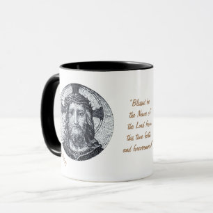 Jesus Kristus & Prayer "Psalm 113:2 Bless" kaffe M Mugg