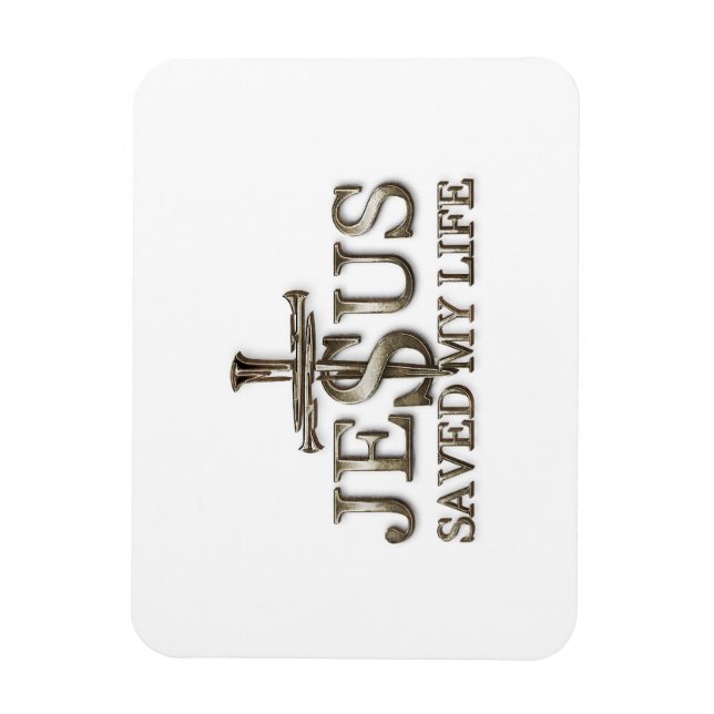 Jesus Kristus Räddade Mitt Liv Present För Kvinnor Magnet (Vertikal)