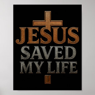 Jesus Kristus Räddade Mitt Liv Present För Kvinnor Poster