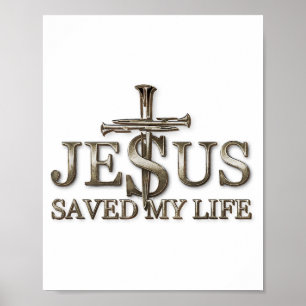 Jesus Kristus räddade mitt livstidsgåva till kvinn Poster