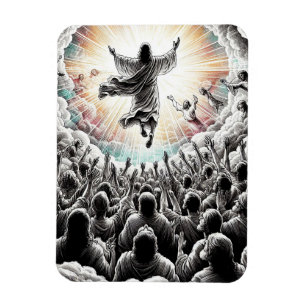 Jesus Kristus Rapture Religiösa Christian Art Magnet