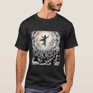 Jesus Kristus Rapture Religiösa Christian Art T Shirt