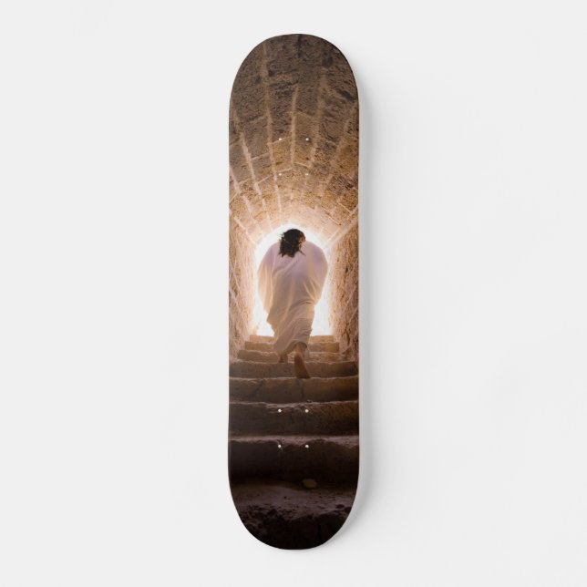 Jesus Kristus rekurage Mini Skateboard Bräda 18,5 Cm (Framsida)