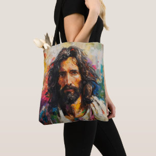 Jesus Kristus Religion Färg Tygkasse