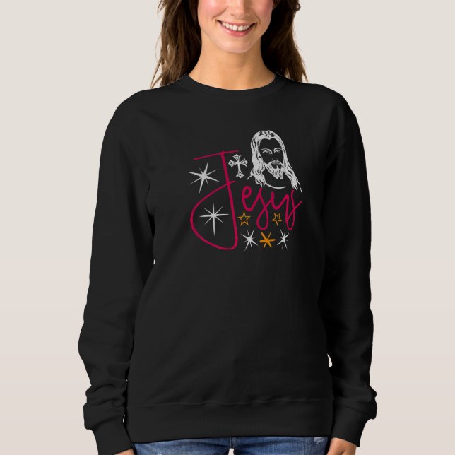 Jesus Kristus Religiösa Retro Christian T Shirt (Framsida)