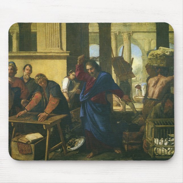 Jesus Kristus rensar templet Musmatta (Framsidan)