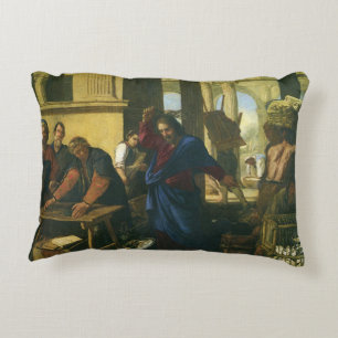 Jesus Kristus rensar templet Prydnadskudde