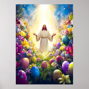 Jesus Kristus Resurrection Påsk Poster