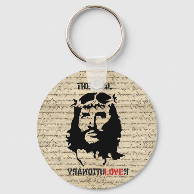 Jesus Kristus revolutionär Nyckelring (Framsida)