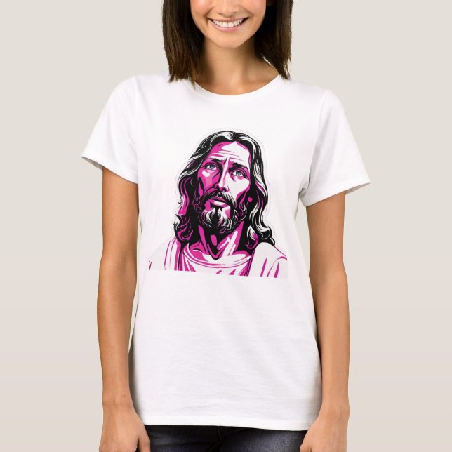 Jesus Kristus Rosa Passover Påsk julgåva T Shirt (Framsida)