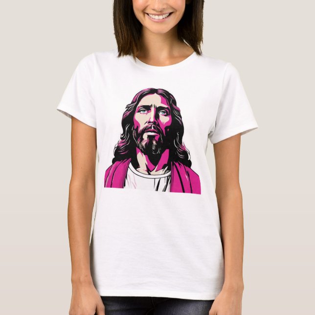 Jesus Kristus Rosa Passover Påsk julgåva T Shirt (Framsida)