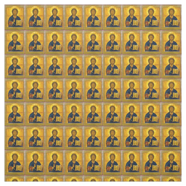Jesus Kristus ryska Icon Tyg (Provkarta)