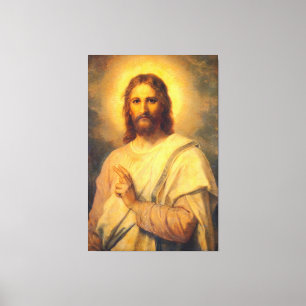 Jesus Kristus Savior Canvastryck