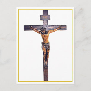Jesus Kristus, Savior Crucifix Postcard Vykort