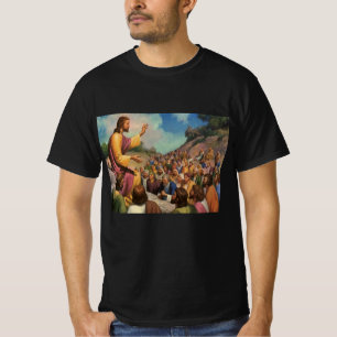 Jesus Kristus Sermon på berget, Vintage Religion T Shirt