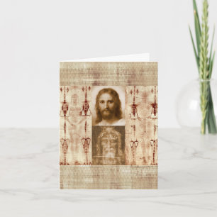 Jesus Kristus Shroud av Turin Heliga Ansikte Kort