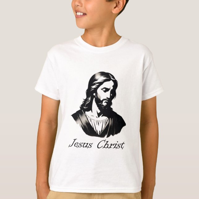 Jesus Kristus Silhouette 1 T Shirt (Framsida)