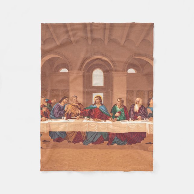 Jesus Kristus sista livsuppehåll Fleecefilt (Framsidan)