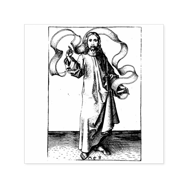 Jesus Kristus Självfärgande Stämpel (Design)