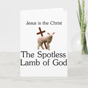Jesus Kristus, skoningslöst guds lamm Kort