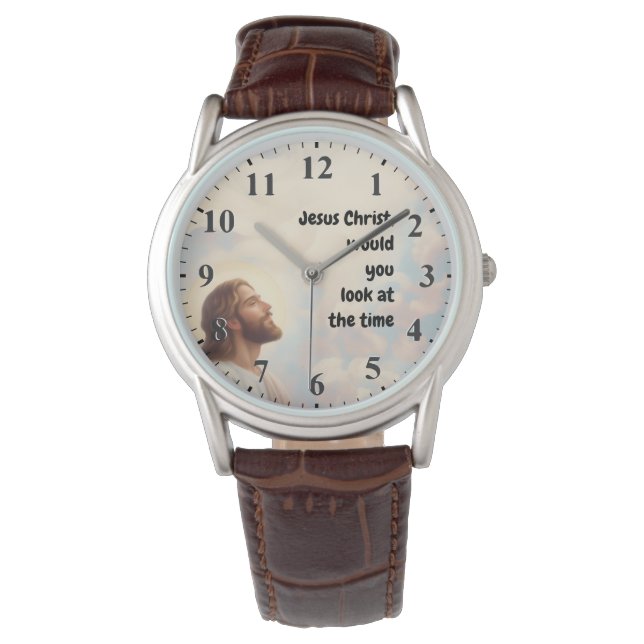 Jesus Kristus skulle du titta på tiden - Jesus Armbandsur (Framsida)