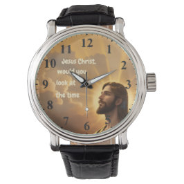 Jesus Kristus skulle du titta på Time Humous Armbandsur