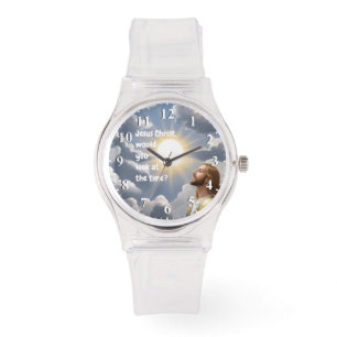 Jesus Kristus skulle du titta på Time Joke Armbandsur