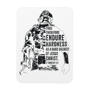 Jesus Kristus soldat - Christian Faith Army Magnet