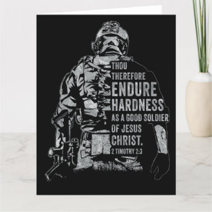 Jesus Kristus soldat - Christian Faith Army Tack Kort