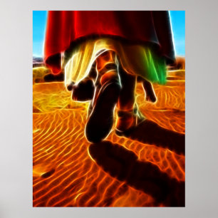 Jesus Kristus som bär mig i hans ärmar Poster