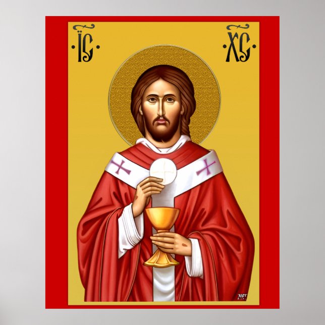 Jesus Kristus son till Gud Nyckelring Poster (Framsidan)