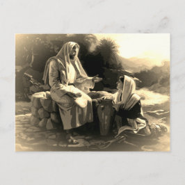 Jesus Kristus & St Mary Magdalene (okänd konstnär) Vykort