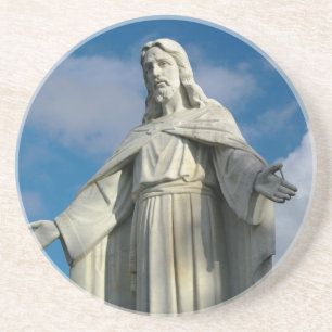 Jesus Kristus staty Underlägg Sandsten