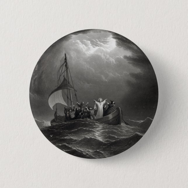 Jesus Kristus stillar Tempest Knapp (Framsida)