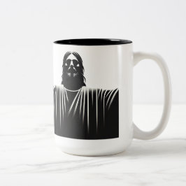 Jesus Kristus stoiker Två-Tonad Mugg