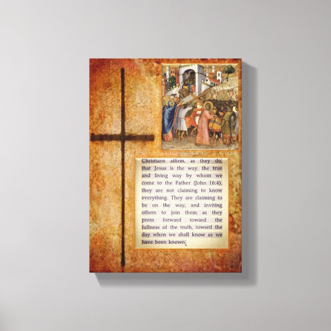 Jesus Kristus Stretched Kanvastryck Canvas (Framsida)