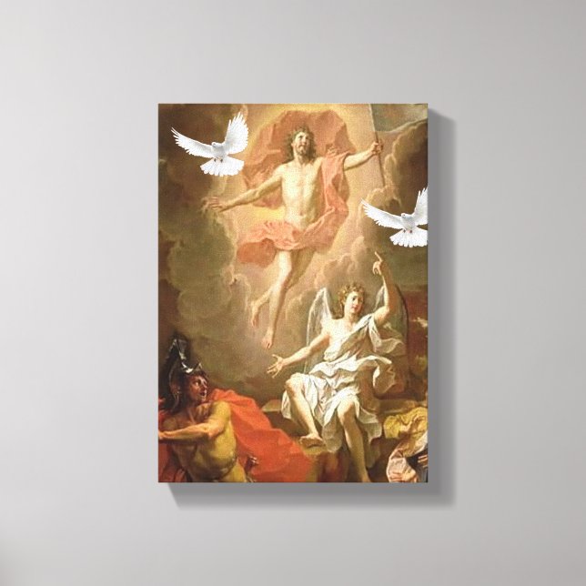 Jesus Kristus Stretched Kanvastryck Canvas (Framsida)