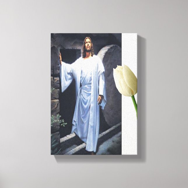 Jesus Kristus Stretched Kanvastryck Canvas (Framsida)