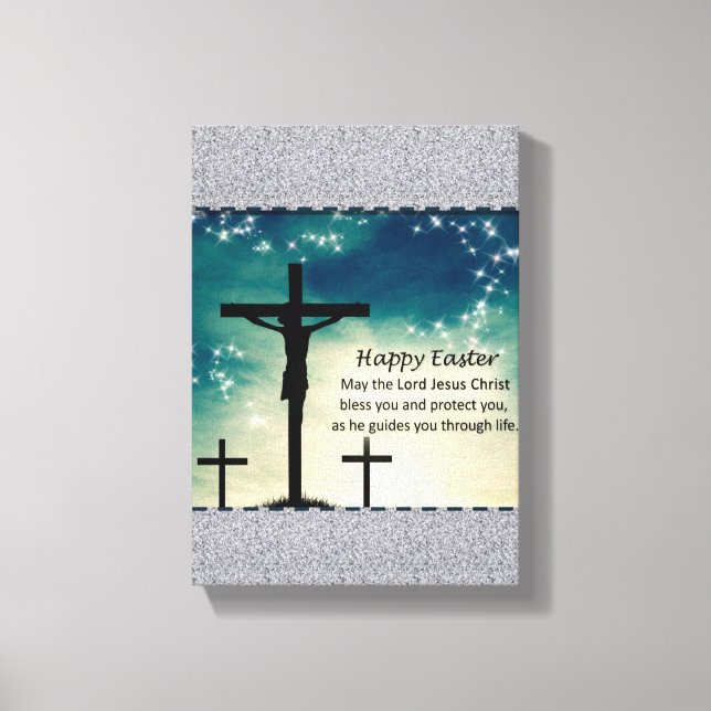 Jesus Kristus Stretched Kanvastryck Canvas (Framsida)
