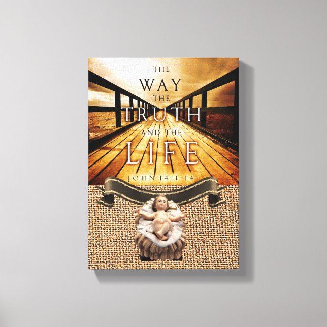 Jesus Kristus Stretched Kanvastryck Canvas (Framsida)