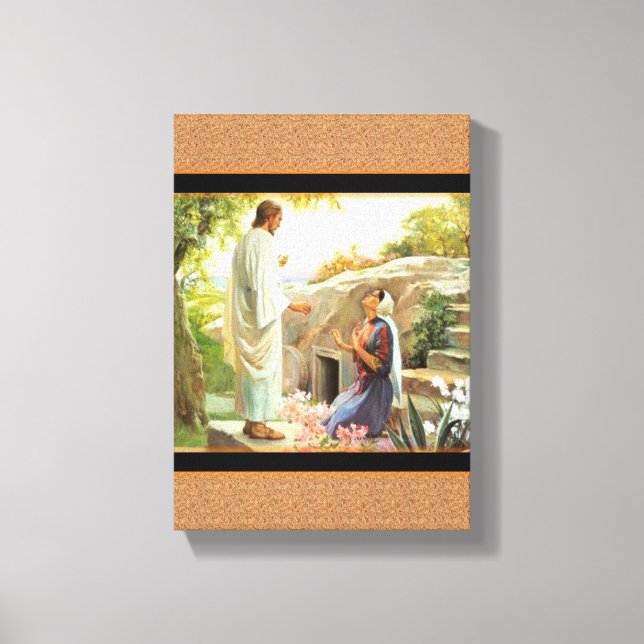 Jesus Kristus Stretched Kanvastryck Canvas (Framsida)