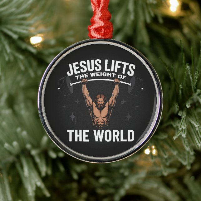 Jesus Kristus styrkeløft Julgransprydnad Metall (Träd)