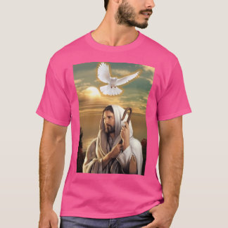 Jesus Kristus Sunset with White Dove T Shirt