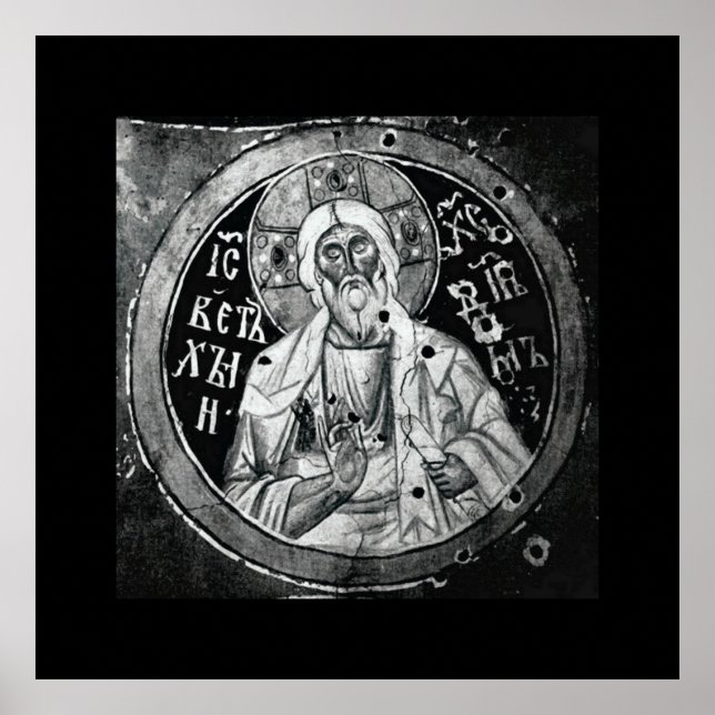 Jesus Kristus - svart och vit nybörjare Poster (Framsidan)