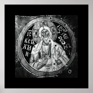 Jesus Kristus - svartvitt Nouveau tryck