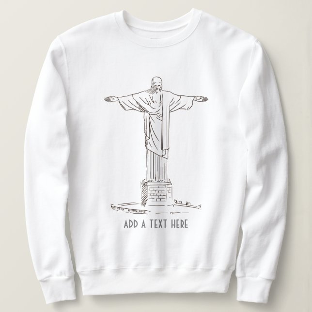 Jesus Kristus Sweatshirt T Shirt (Design framsida)